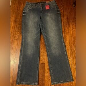 Lane Bryant Dark Blue Straight Leg Jeans, Size 16, NWT